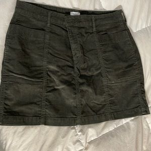 Old Navy Olive Corduroy Skirt